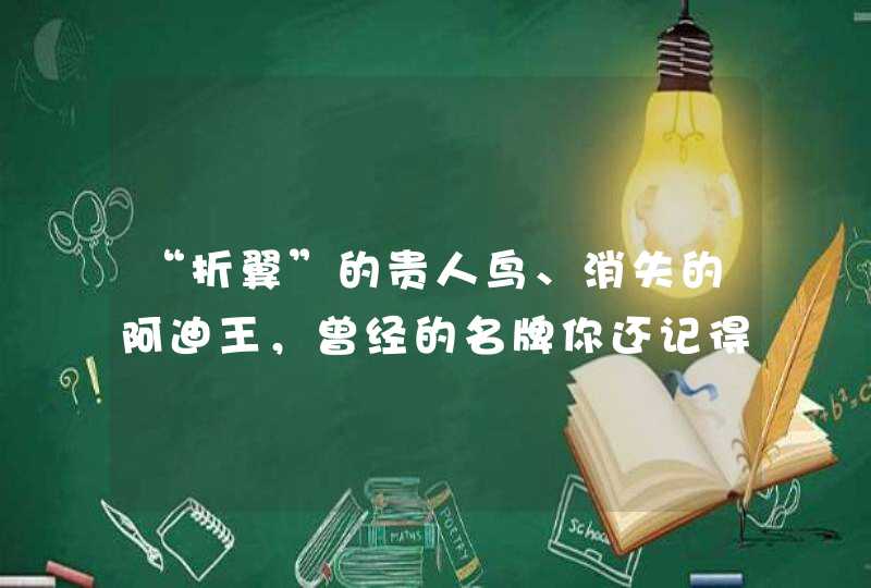 “折翼”的贵人鸟、消失的阿迪王，曾经的名牌你还记得多少？,第1张