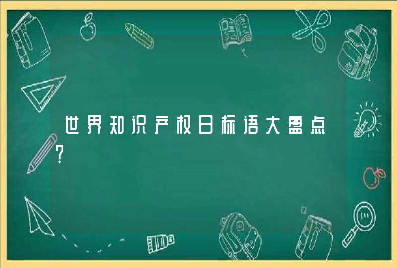 世界知识产权日标语大盘点？,第1张