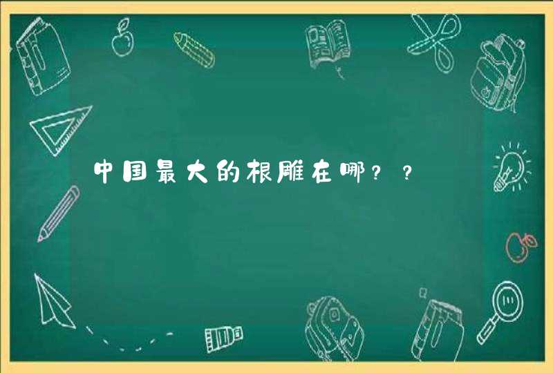 中国最大的根雕在哪？？,第1张