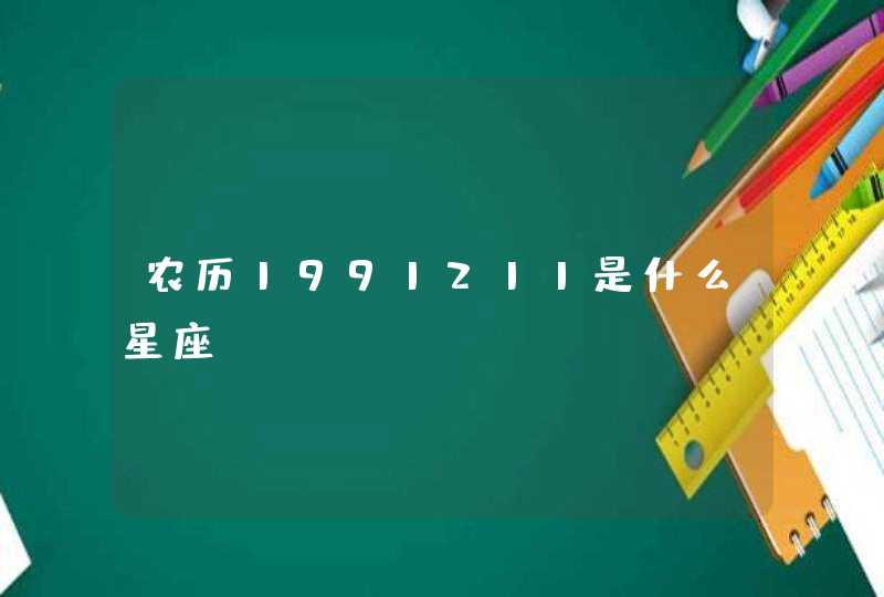 农历1991211是什么星座,第1张