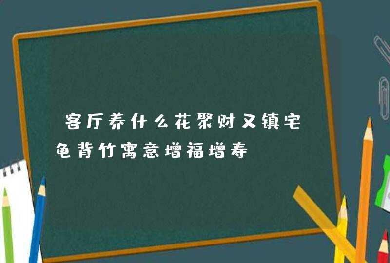 客厅养什么花聚财又镇宅_龟背竹寓意增福增寿,第1张