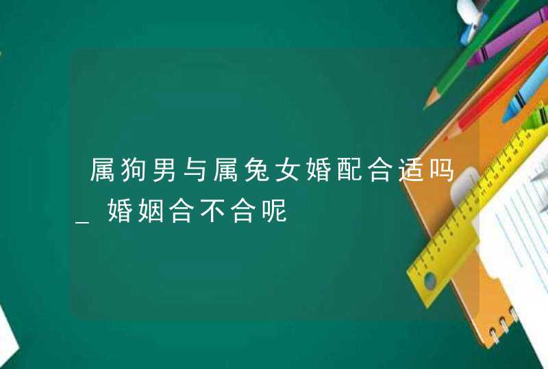 属狗男与属兔女婚配合适吗_婚姻合不合呢,第1张