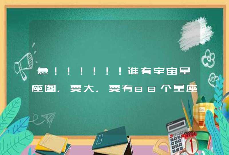 急！！！！！！谁有宇宙星座图，要大，要有88个星座，画出星座的动物图案，比如白羊座就在星座上画个白羊,第1张