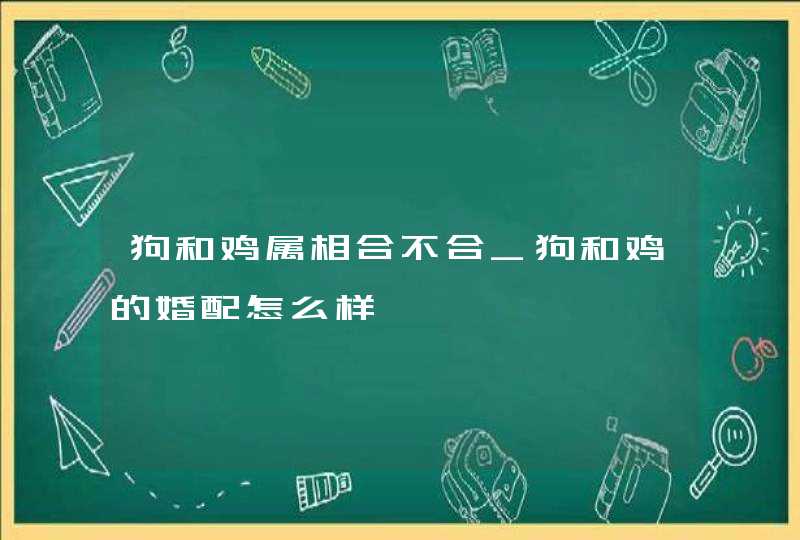 狗和鸡属相合不合_狗和鸡的婚配怎么样,第1张