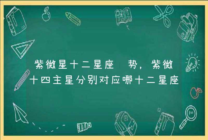 紫微星十二星座运势，紫微十四主星分别对应哪十二星座？,第1张