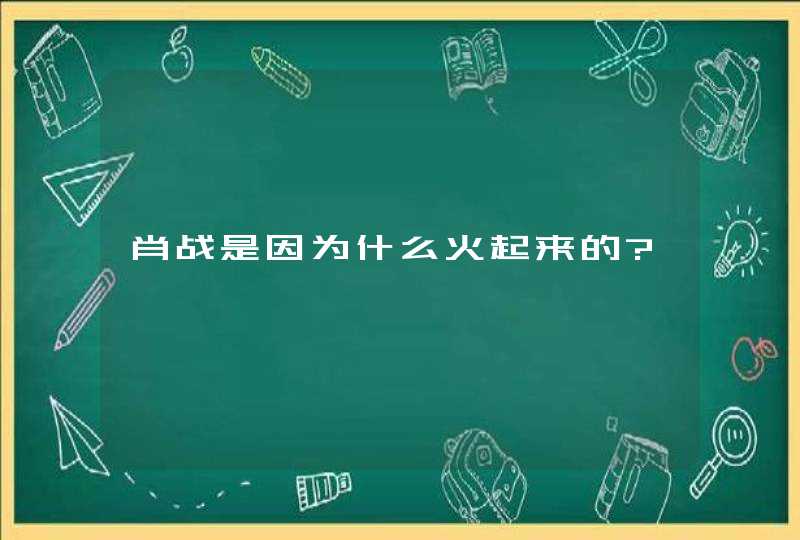 肖战是因为什么火起来的?,第1张