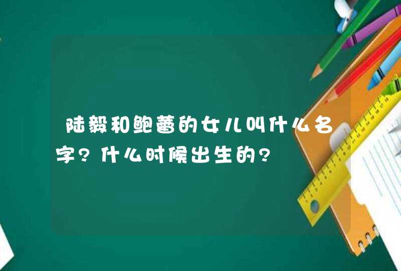 陆毅和鲍蕾的女儿叫什么名字?什么时候出生的?,第1张