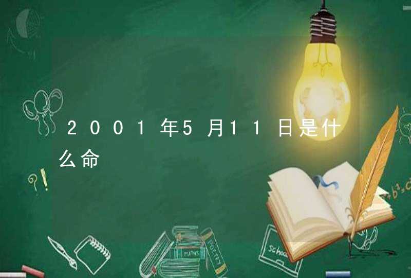 2001年5月11日是什么命,第1张