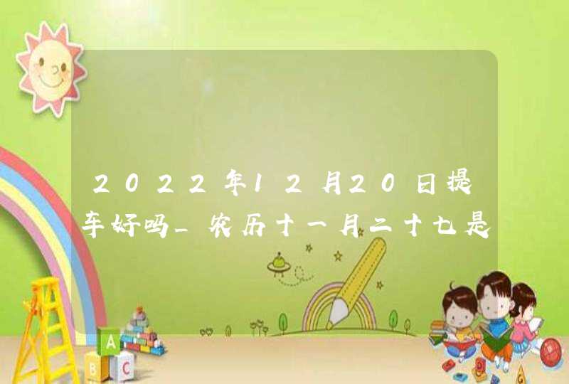 2022年12月20日提车好吗_农历十一月二十七是上牌日子吗,第1张